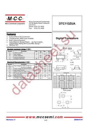 DTC113ZUA-TP datasheet  